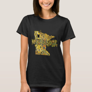 Camiseta Mapa y texto de Minnesota