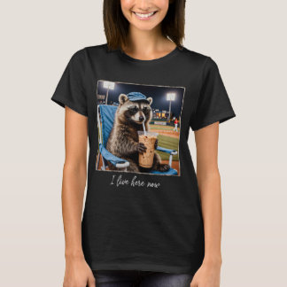 Camiseta Mapache Ahora Vivo Aquí