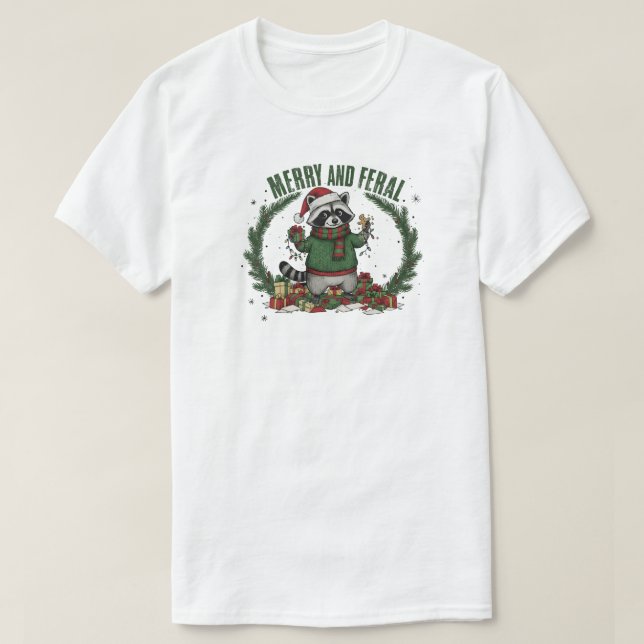 Camiseta Mapache Alegre y Feral (Diseño del anverso)