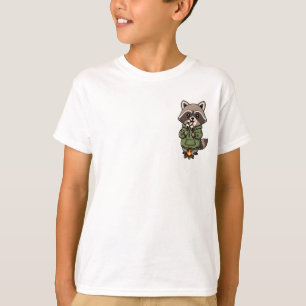Camiseta Mapache Asando Malvaviscos Niños