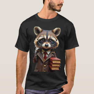 Camiseta Mapache bibliotecario