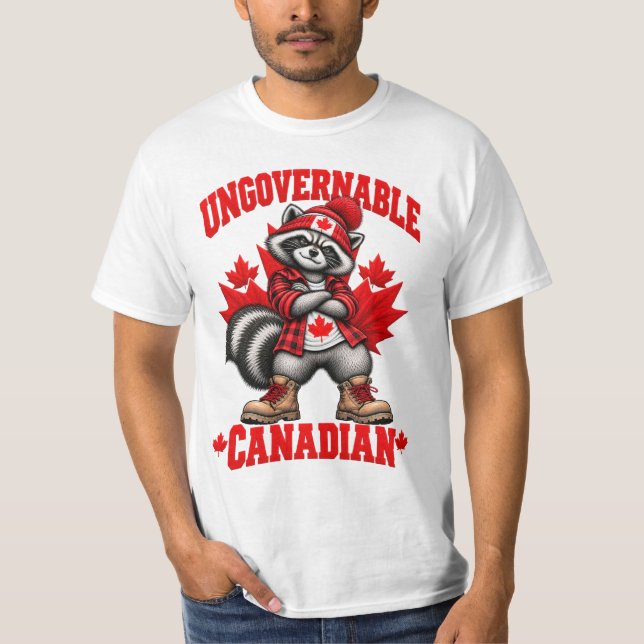 Camiseta Mapache Canadiense Ingobernable – Canadá 2026 fuer (Anverso)