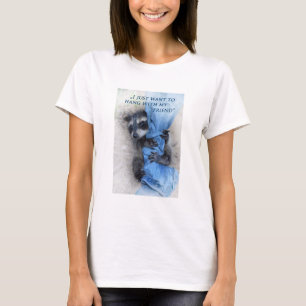Camiseta Mapache - colgando