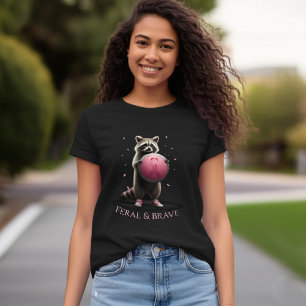 Camiseta Mapache Concienciación sobre el Cáncer de Mama Fer