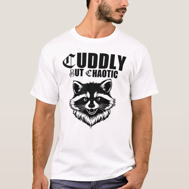Camiseta Mapache de Basura Gótico Tierno pero Caótico (Anverso)