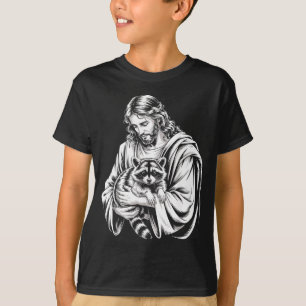 Camiseta Mapache de basura Jesús Mapache Mapache destrozado