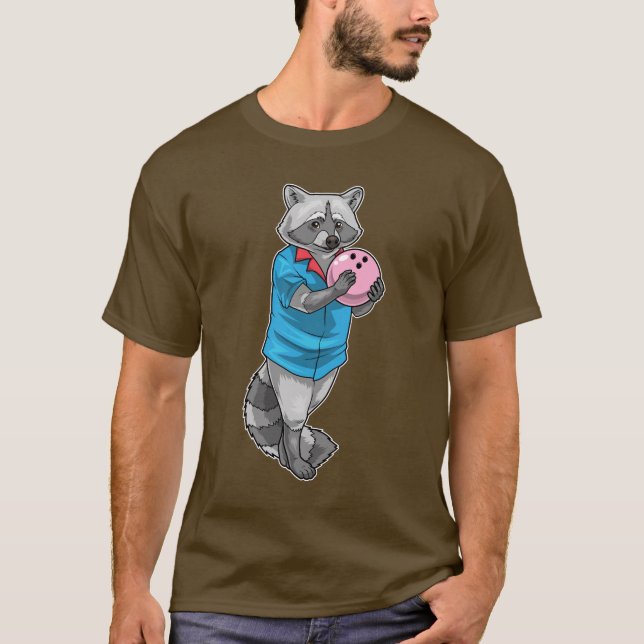 Camiseta Mapache de bolos Bola de bolos (Anverso)