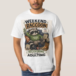 Camiseta Mapache de fin de semana 100 Por ciento Relajado F