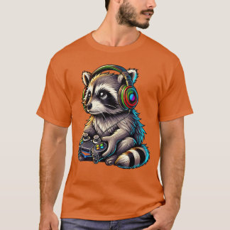 Camiseta Mapache de juegos Videojuegos Amantes de mapaches 