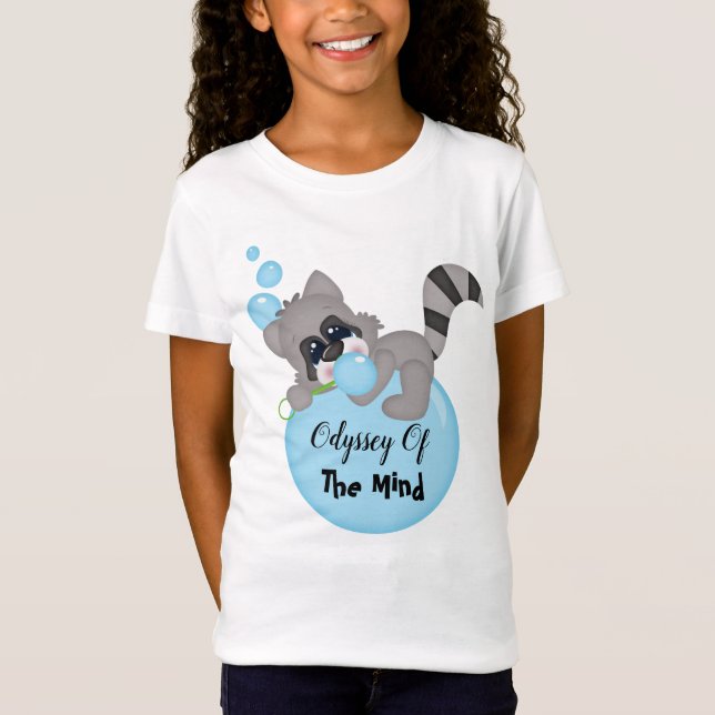 Camiseta Mapache de Odyssey Of The Mind (Anverso)