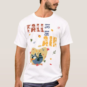 Camiseta Mapache de Otoño Está en el Aire