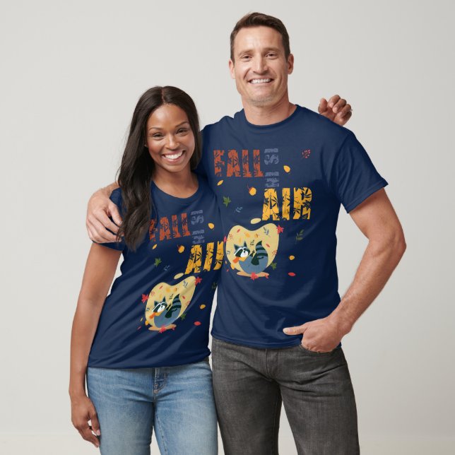 Camiseta Mapache de Otoño Está en El Aire (Unisexo)