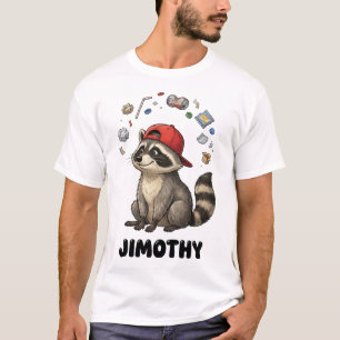 Camiseta Mapache divertido Jimothy