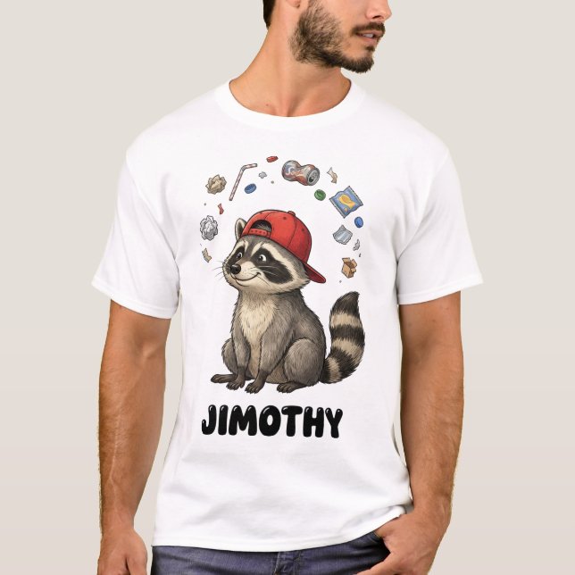 Camiseta Mapache divertido Jimothy (Anverso)