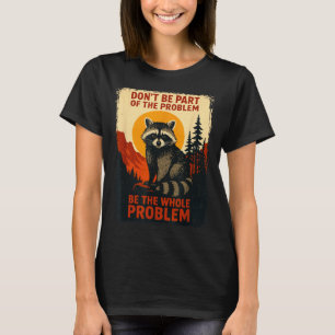 Camiseta Mapache Divertido Naturaleza Vida Silvestre Gráfic