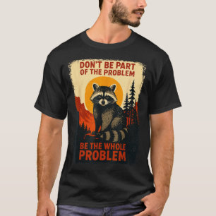 Camiseta Mapache Divertido Naturaleza Vida Silvestre Gráfic