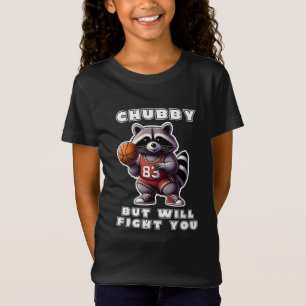 Camiseta Mapache Divertido y Gordinflón de Baloncesto que t