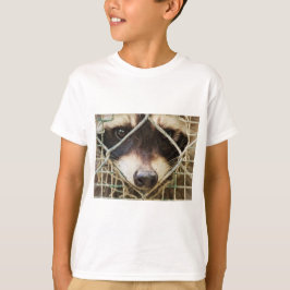 Camiseta mapache en sudadera Hanes ComfortBlend para niños