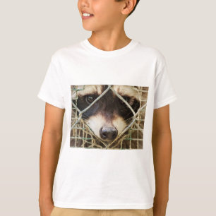 Camiseta mapache en sudadera Hanes ComfortBlend para niños