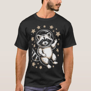 Camiseta Mapache Espacial Divertido Astronomía de Mapache
