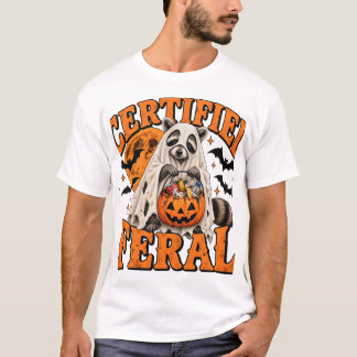 Camiseta Mapache Fantasma Divertido Feral Certificado Vinta