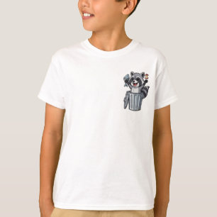 Camiseta Mapache Feliz Tesoro de Basura para Niños