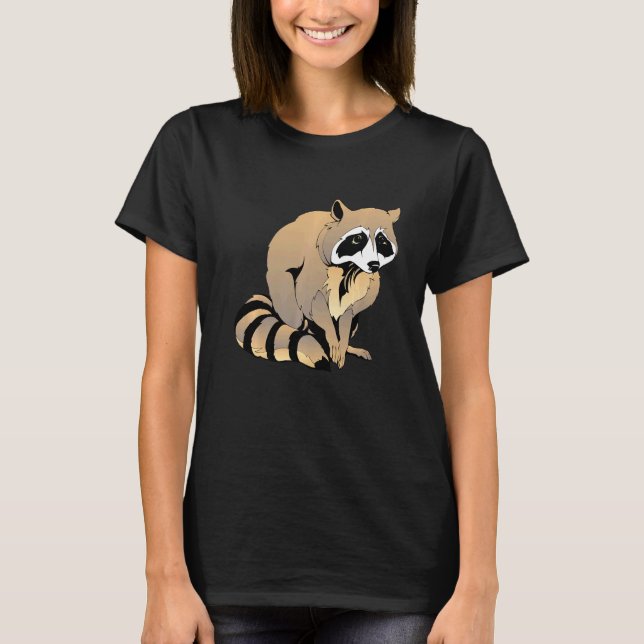 Camiseta Mapache gato callejero 9 (Anverso)