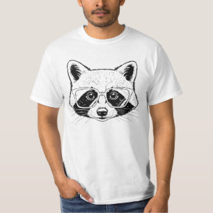 Camiseta Mapache Genial con Gafas