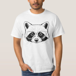 Camiseta Mapache Genial con Gafas