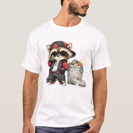 Camiseta Mapache genial relajándose con K-Pop