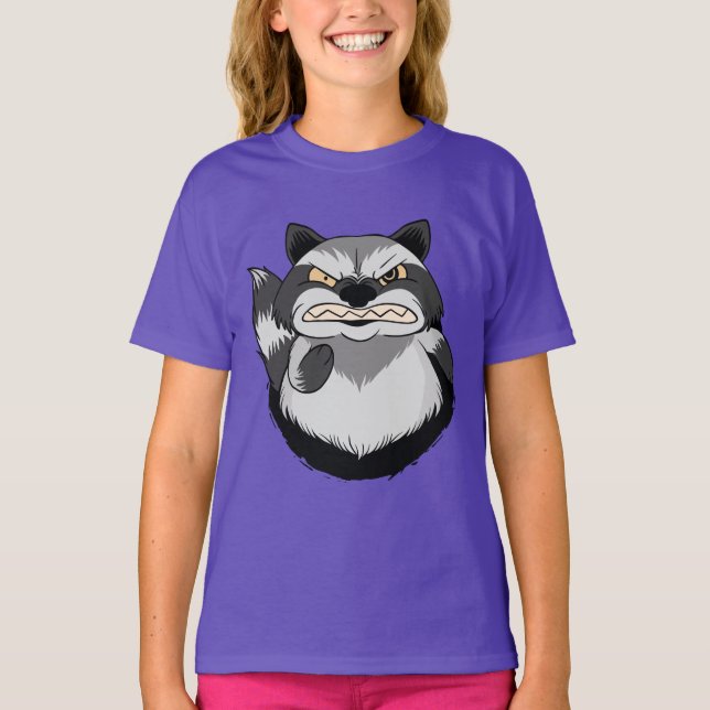 Camiseta Mapache Gruñón (Anverso)