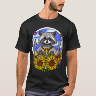 Camiseta Mapache Hippie