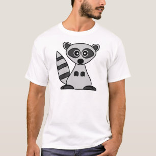 Camiseta Mapache lindo del dibujo animado