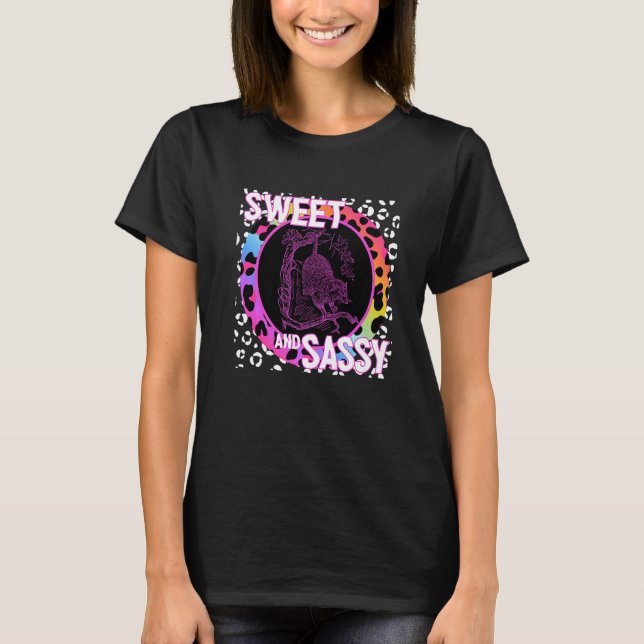 Camiseta Mapache Lindo Nostalgia de los 90s Estampado de Le (Anverso)