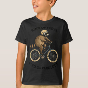 Camiseta Mapache medio salvaje, medio fabuloso y divertido