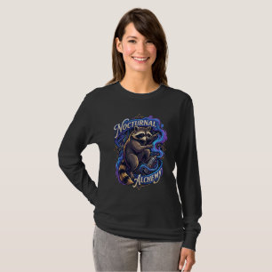 Camiseta Mapache Nocturnal Alchemy Manga Larga