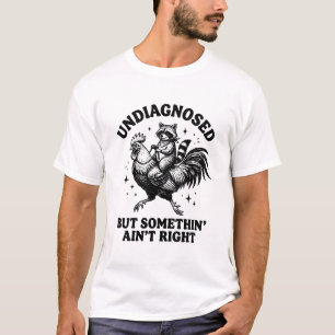 Camiseta Mapache occidental divertido no diagnosticado para
