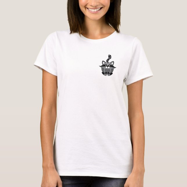 Camiseta Mapache Pequeño (Anverso)