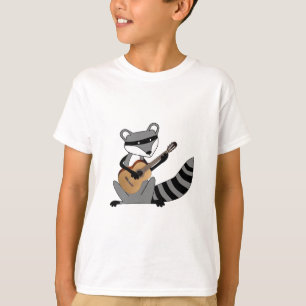 Camiseta Mapache que toca la guitarra