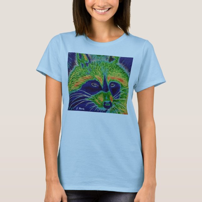 Camiseta Mapache radiante (Anverso)