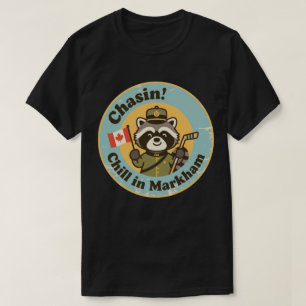 Camiseta Mapache Relajante Vintage Markham Ontario