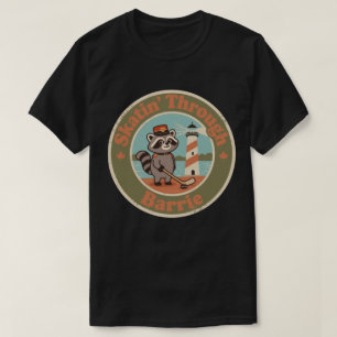 Camiseta Mapache Retro Canadiense Hockey Barrie