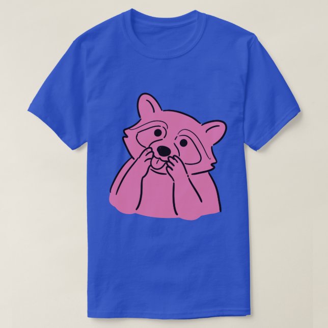 Camiseta mapache rico (Diseño del anverso)