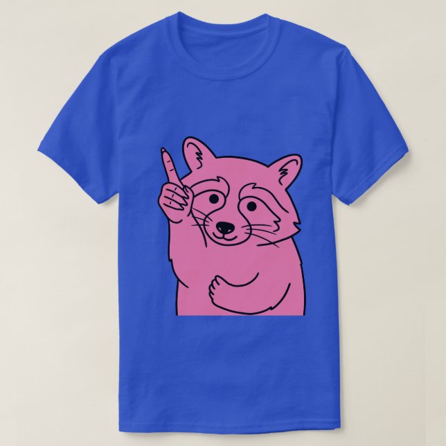 Camiseta mapache rico (Diseño del anverso)