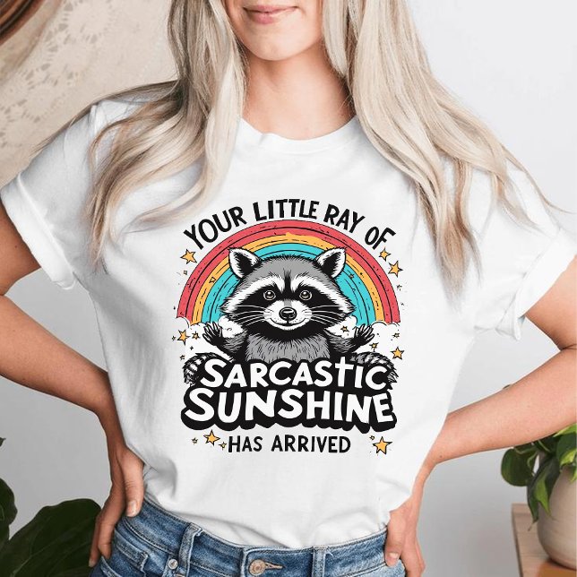 Camiseta Mapache Sarcástico Tu Pequeño Rayo de Sol  (Subido por el creador)