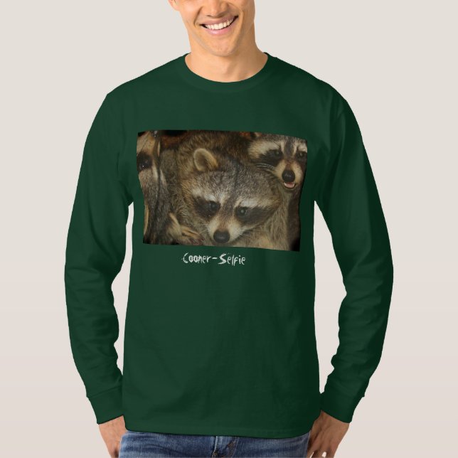 Camiseta Mapache-Selfie (Anverso)