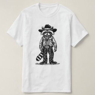 Camiseta mapache vaquero