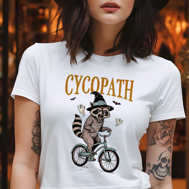 Camiseta Mapache Vintage Cycopath Halloween (Subido por el creador)