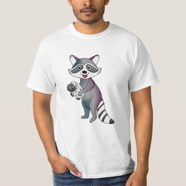 Camiseta Mapache y oveja (Anverso)