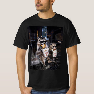 Camiseta Mapache Zarigüeya Divertido Comiendo Rangoon de Ca